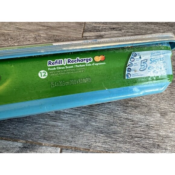 Swiffer Sweeper Wet Mopping Cloths Refill Fresh Citrus NEW 12 Mop cloth - Picture 2 of 6